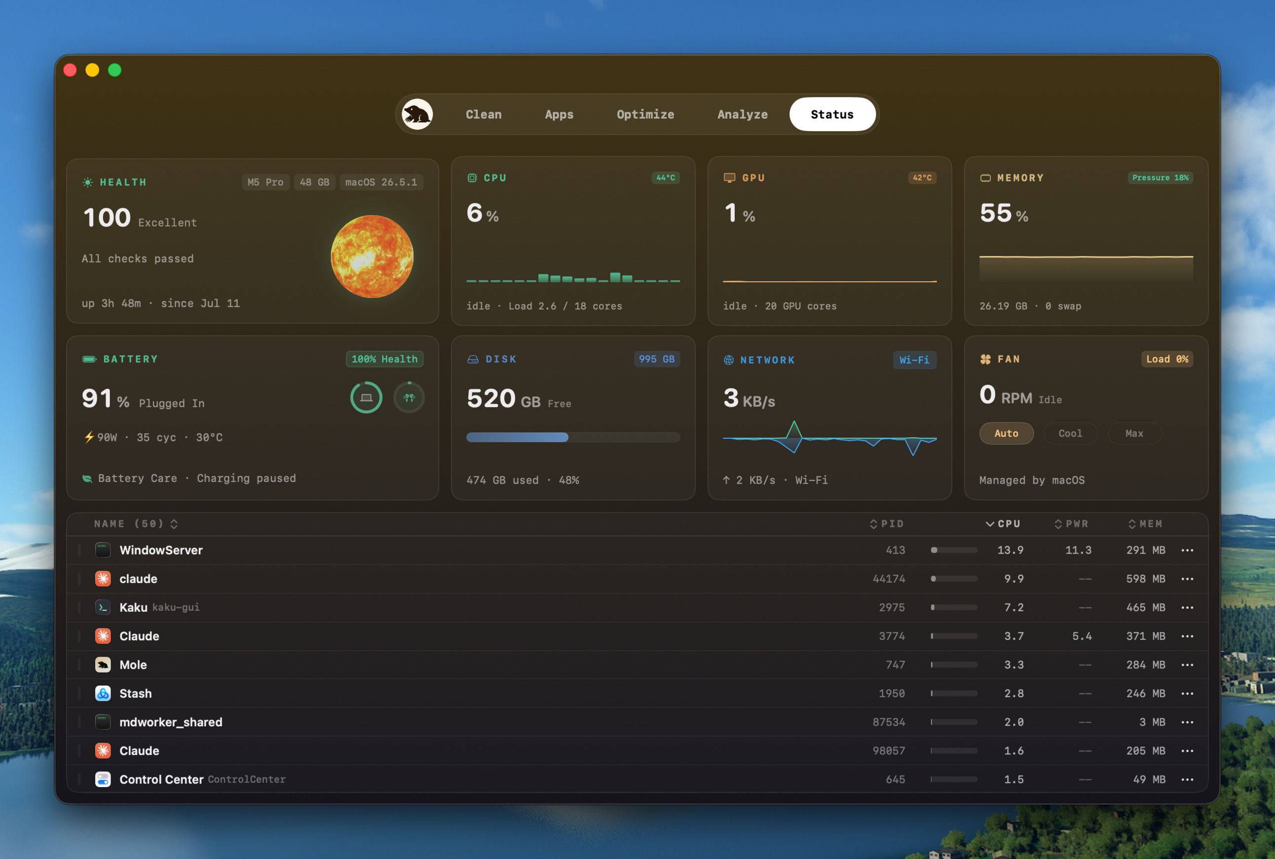 Mole screenshot 4