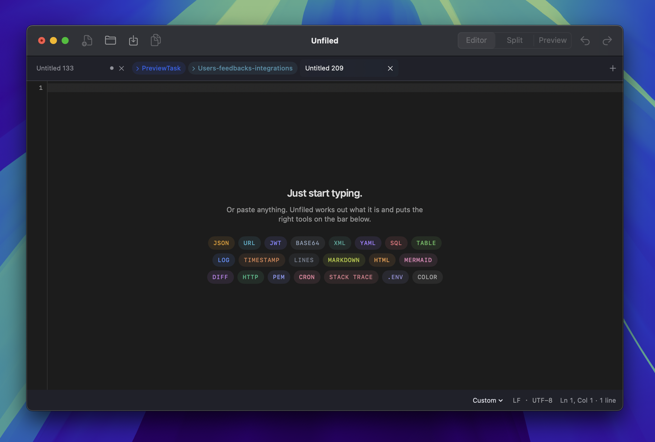 Unfiled screenshot 1